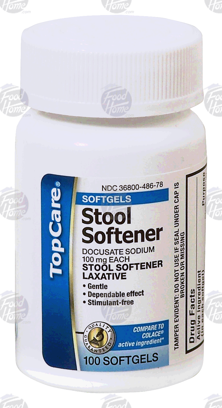 Top Care  stool softener laxative, softgels, 100 mg each Full-Size Picture